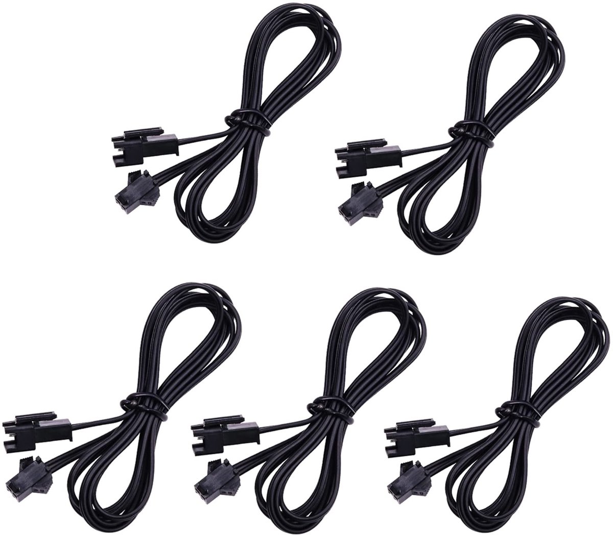 Verlengkabelset voor Neonstrips - 1 Meter, 5 Stuks