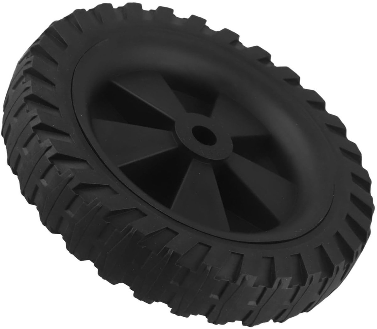 Luchtcompressorwielen - 7 inch vervangingsset - zwart