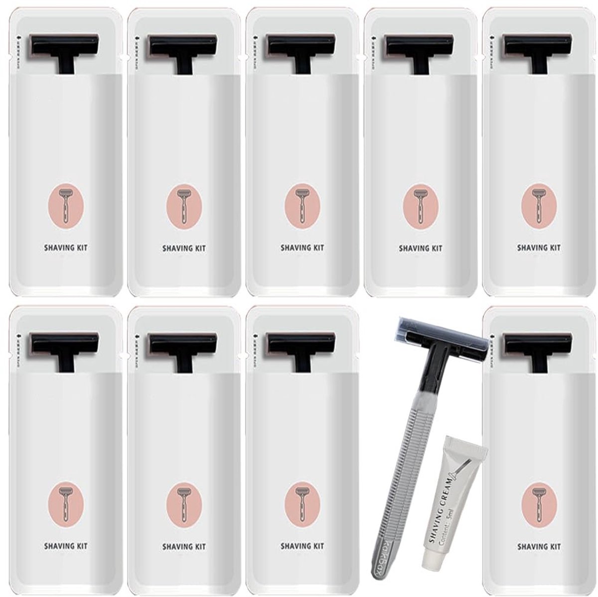 Set van 10 Wegwerp Scheermesjes - Hygiënisch en Draagbaar