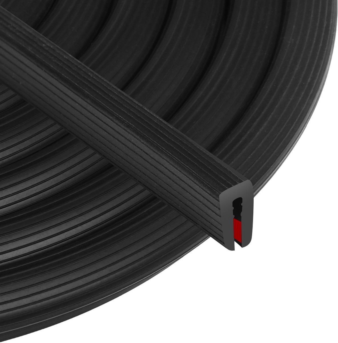 Randbescherming 6 mm x 3 m - Zelfklevend rubber voor platen
