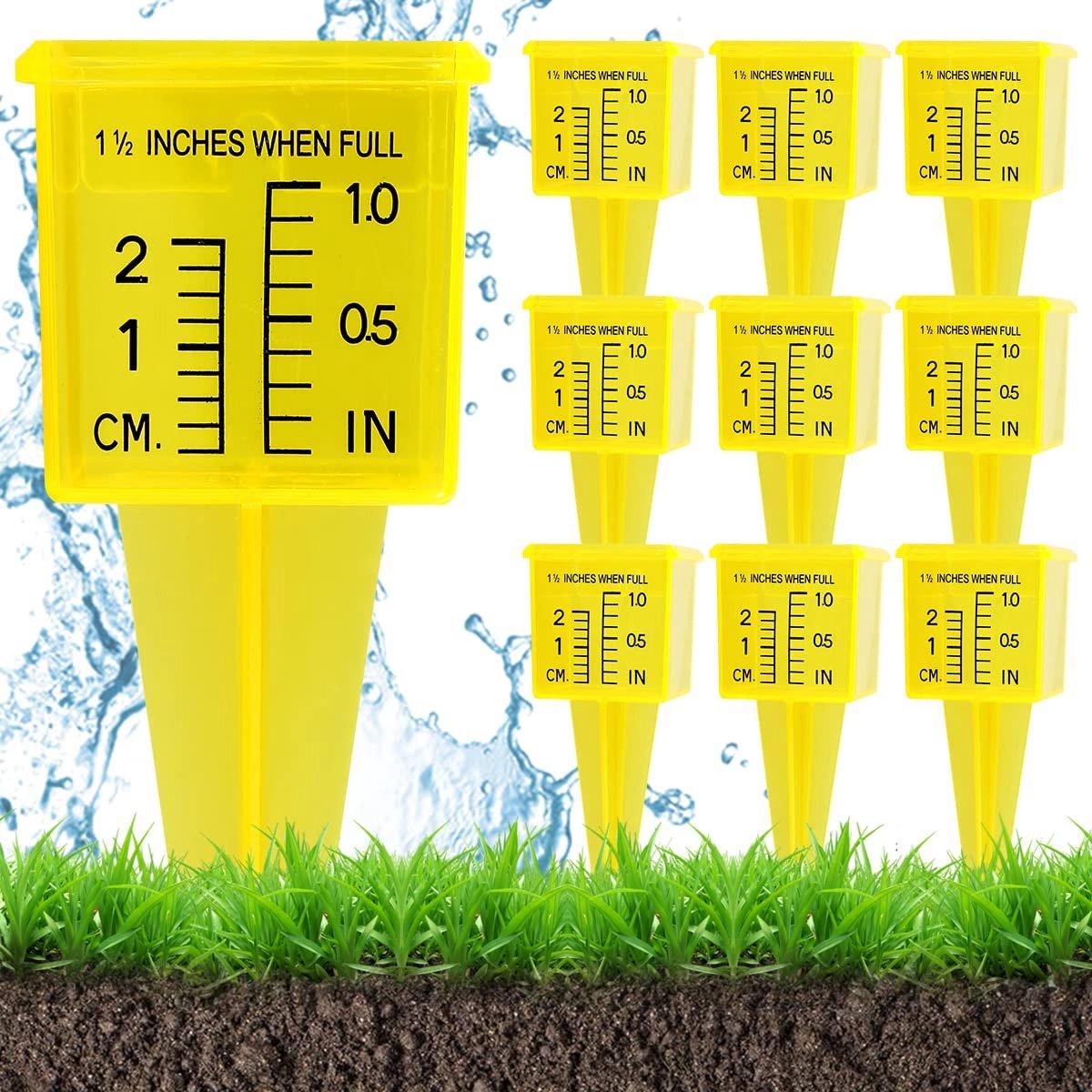 10 Stuks Transparante Regenmeter - Herbruikbaar Watermeetinstrument
