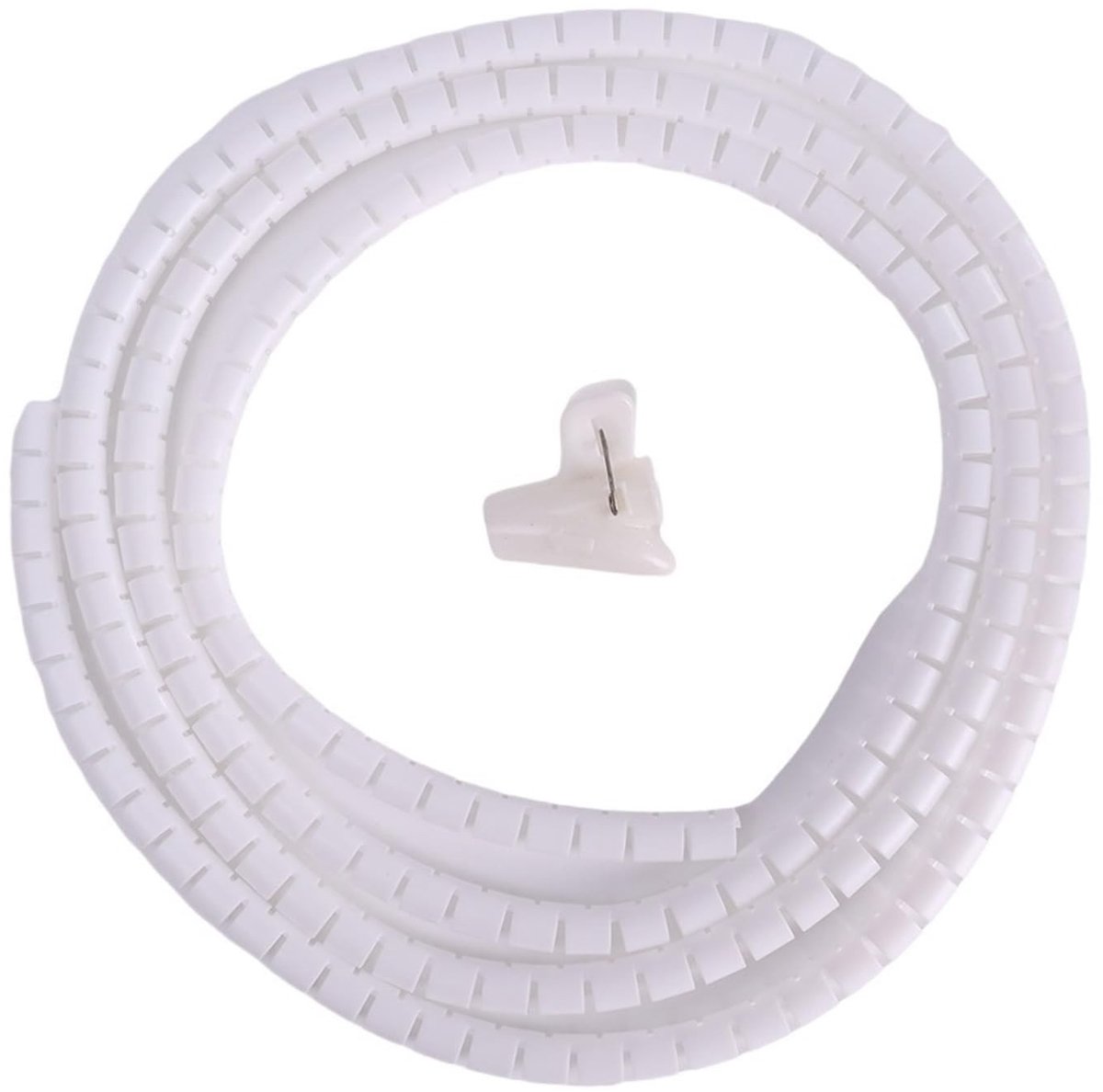 Flexibele kabelhaspel - Spiraal, 2 m, wit