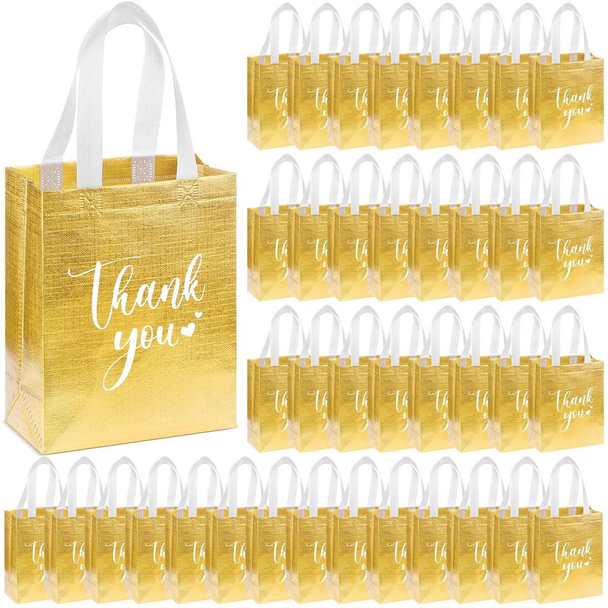 Herbruikbare Geschenkzakjes - 80 Stuks met Handgrepen