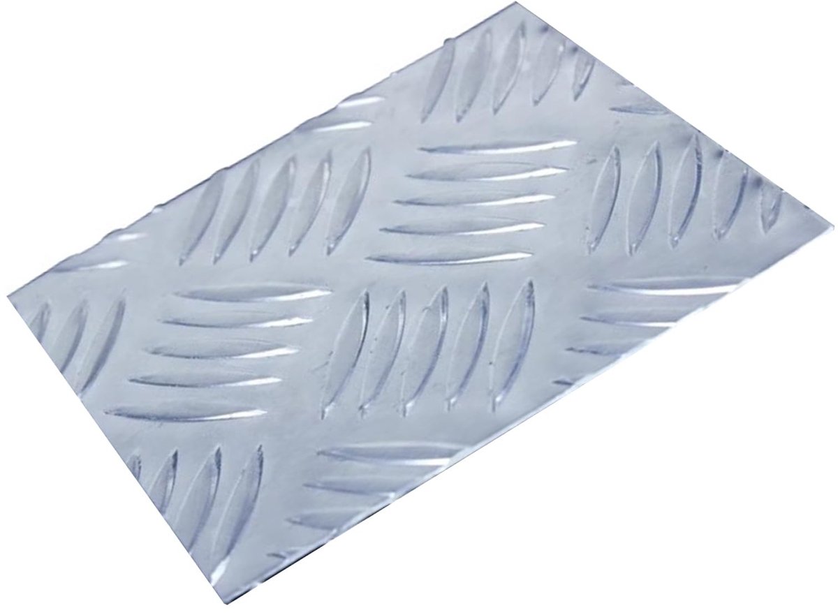 Aluminium Diamant Loopvlakplaat - 300 x 300 mm