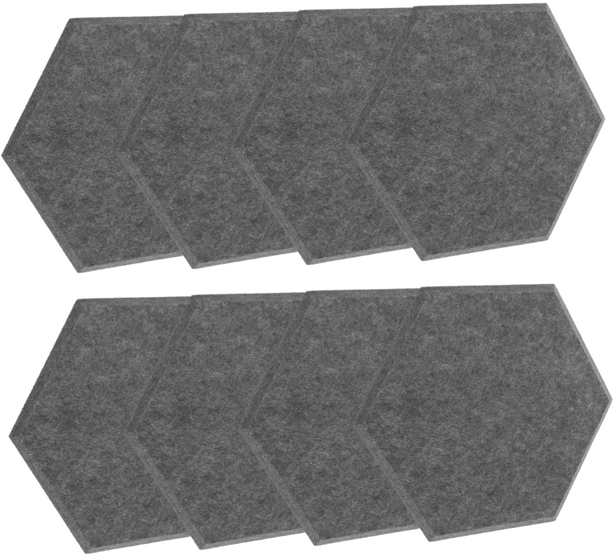 8 Stuks Gevoerde Akoestische Panelen - Hexagonaal voor Geluidsisolatie