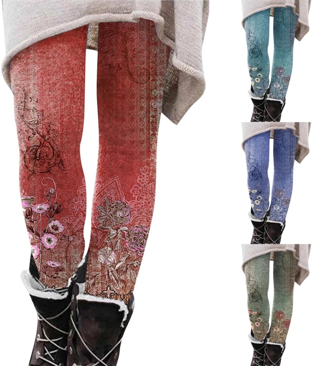 Thermoleggings voor Dames - Warme en Comfortabele Stretchy Skinny - Rood