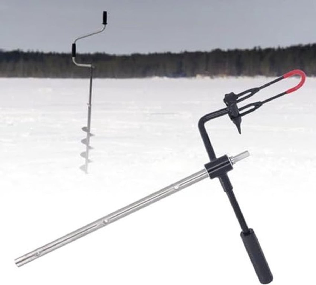 20 Inch Extension Rod - Alloy Steel Ice Drill met Handvat