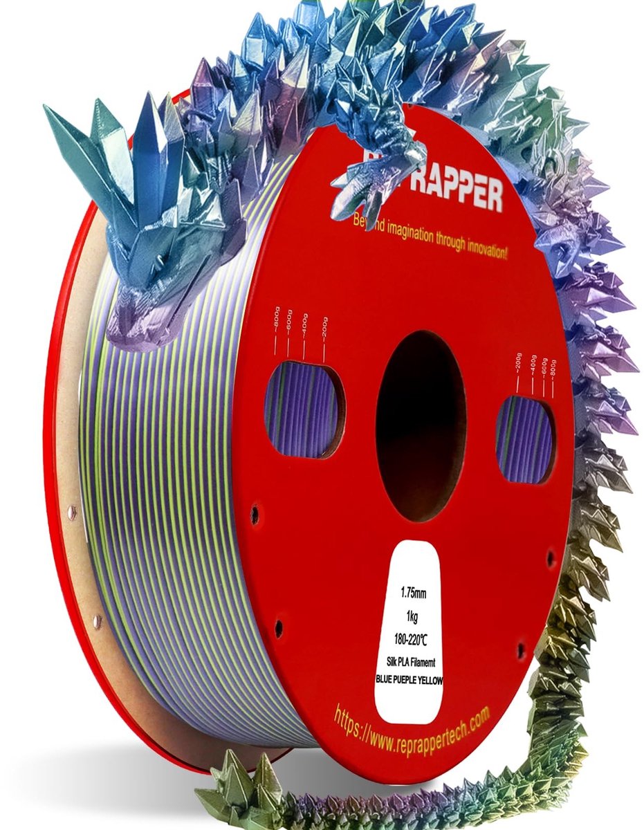 3D Print Filament - Driekleurig Silk - 1,75mm - 1kg