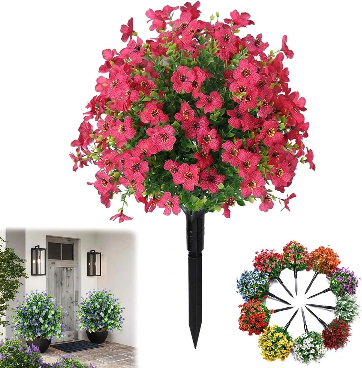 Kunstplant Camellia Topiary - UV-bestendig voor buitengebruik