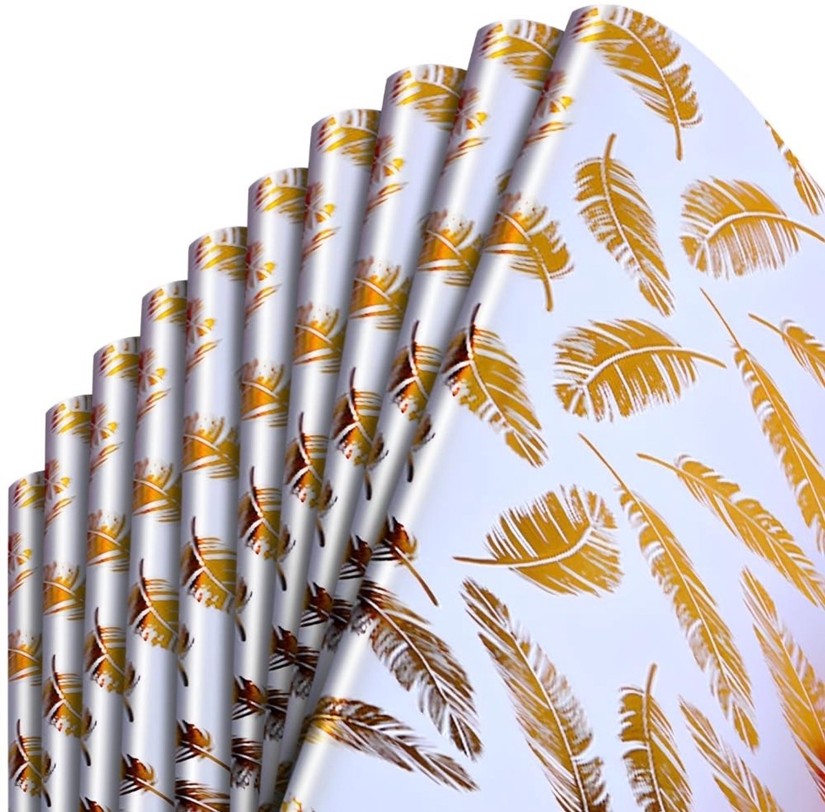 Geschenkpapier set - 10 vellen 70 x 50 cm - Kraftpapier voor diverse gelegenheden