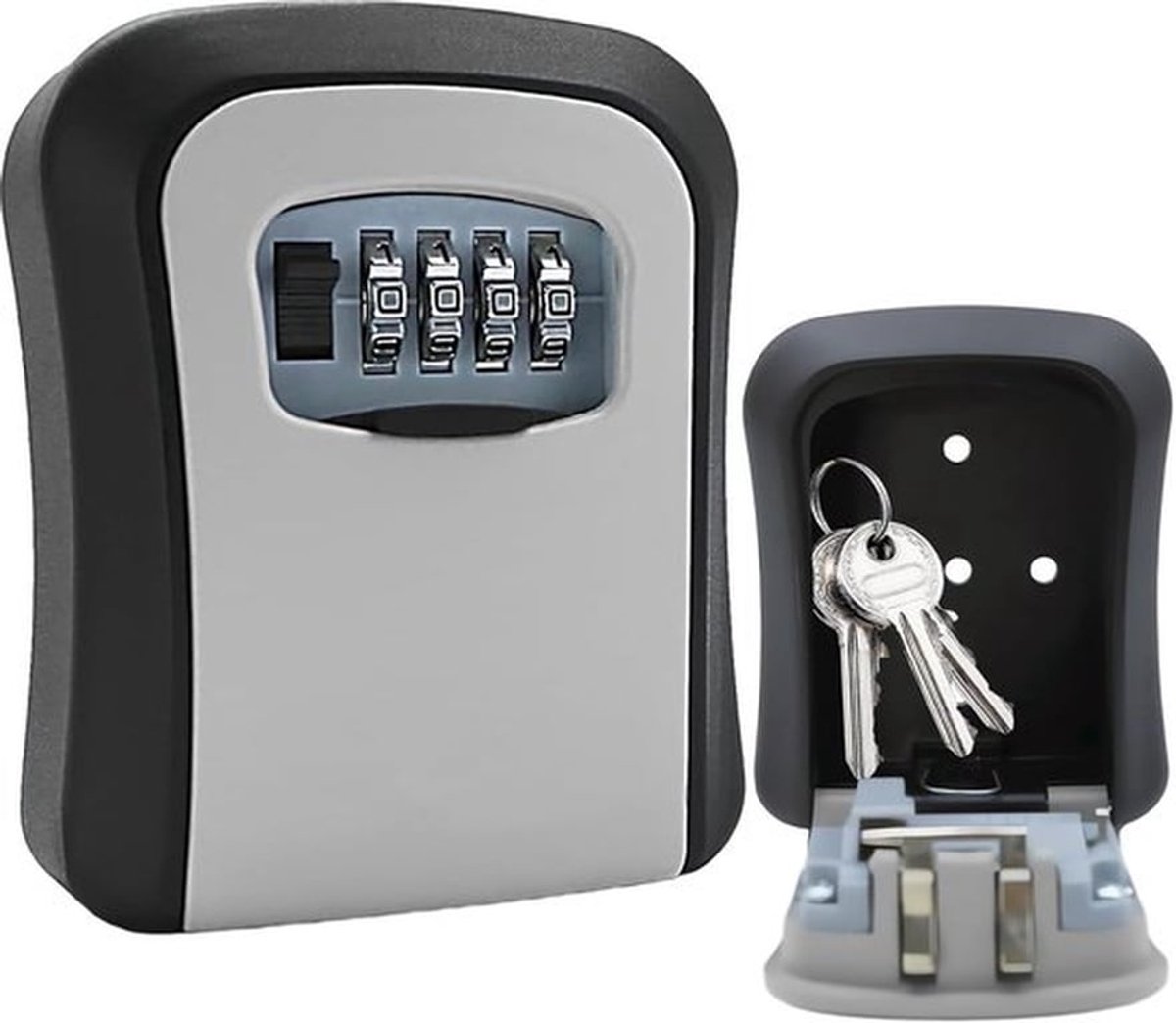 Sleutelkluis - Buitensleutelkluis - Aan de muur te bevestigen sleutelkast met 4-cijferige code - Sleutelkluis met combinatieslot - voor thuis, garage, school, Airbnb