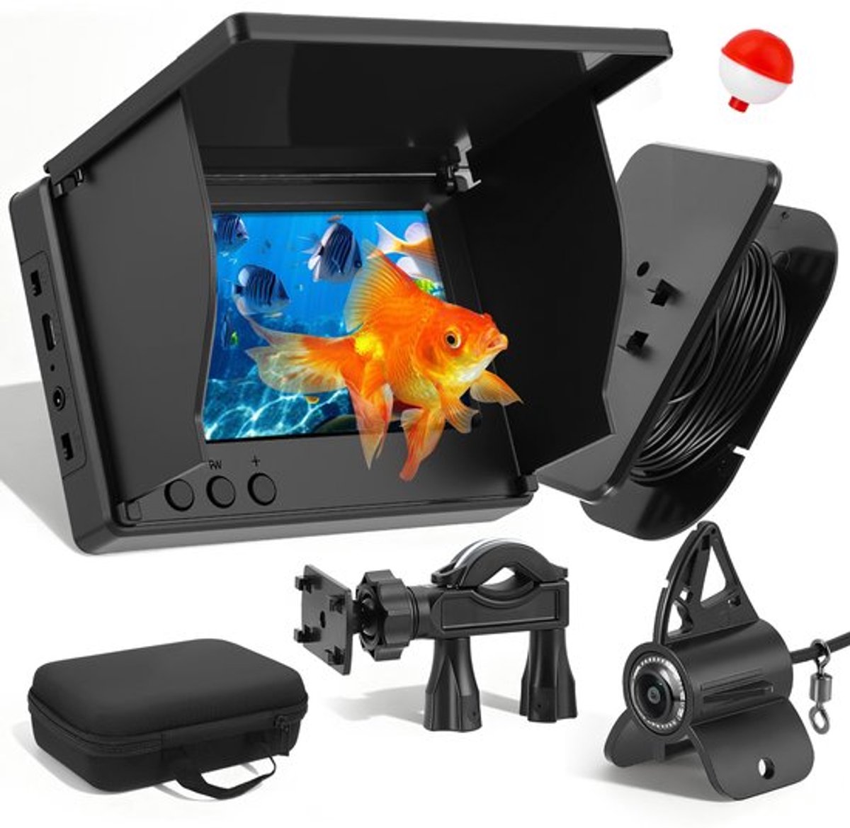 Fishfinder Onderwaterviscamera - 4,3 Inch IPS Scherm - 5000 mAh Batterij - 30 Meter Kabel - Nachtzicht - Visdetectie