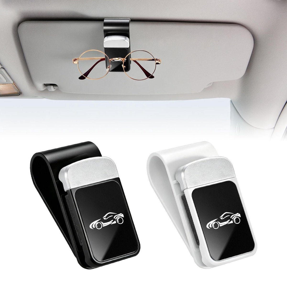 Brillenhouder voor auto - 2 stuks clip-on zonnebrilhouders