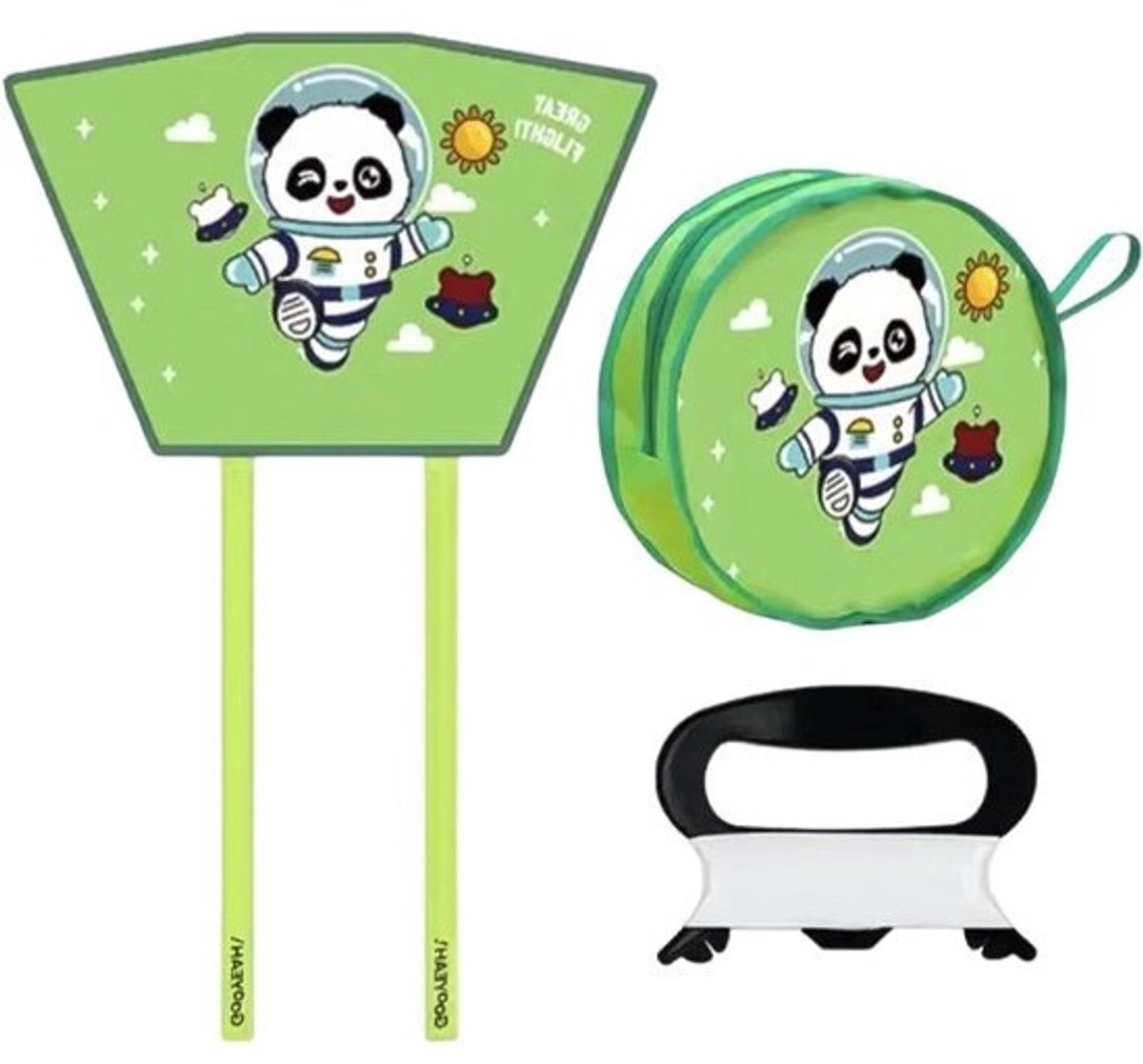 Kindervlieger Opvouwbaar - Sportvlieger Kids - Buiten Spelen - Interactieve Speeltuin Vlieger - 13 x 13 x 5 cm - Groen