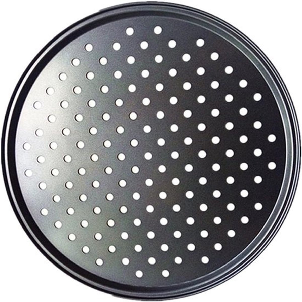 Bakplaat Pizza - Pizza Pan Rooster - Pizza Bakken - Geperforeerd Ontwerp - 28 cm - Zilver