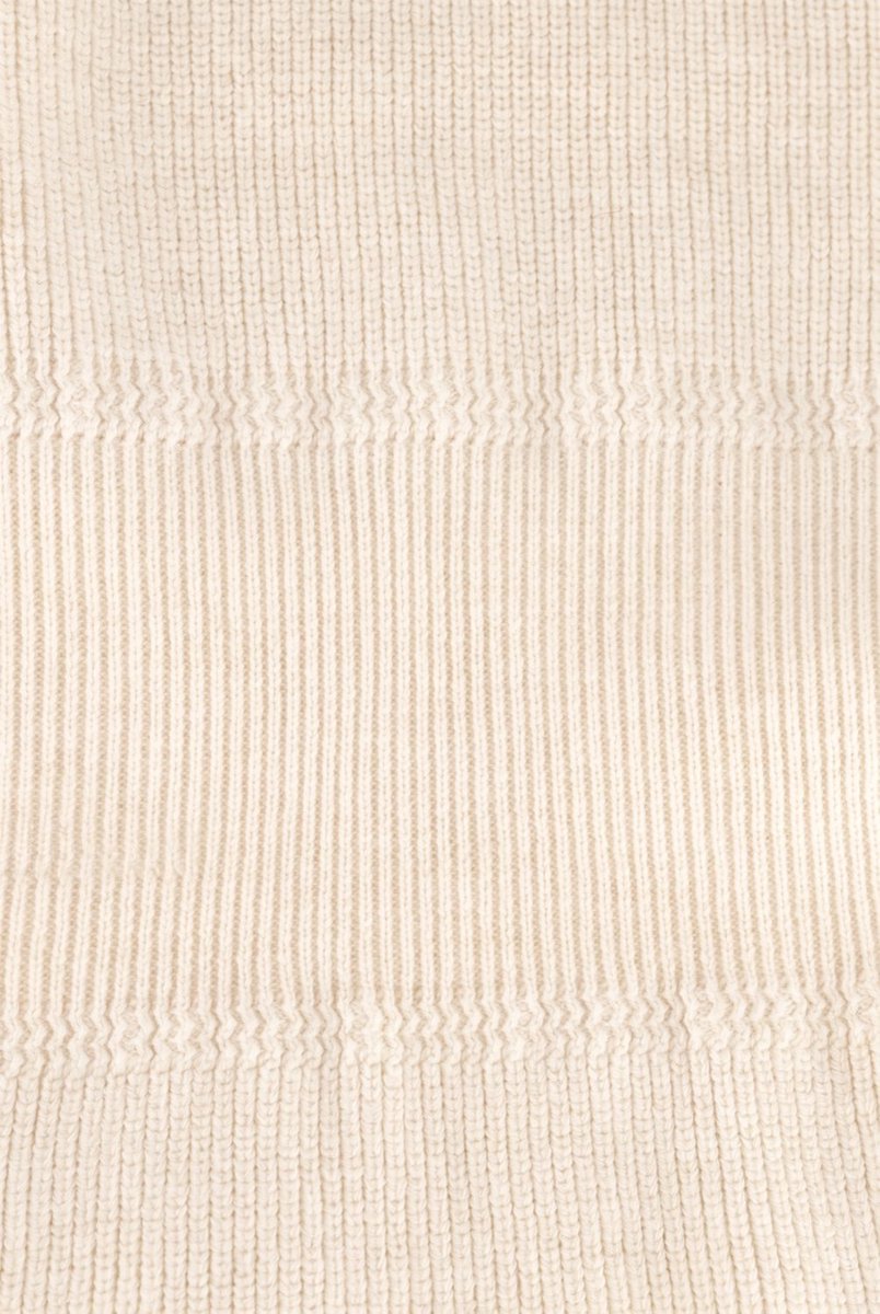 Object Objmirka Andri S/s Re Knit Pullover 147 Tops & T-shirts Dames - Shirt - Creme - Maat M