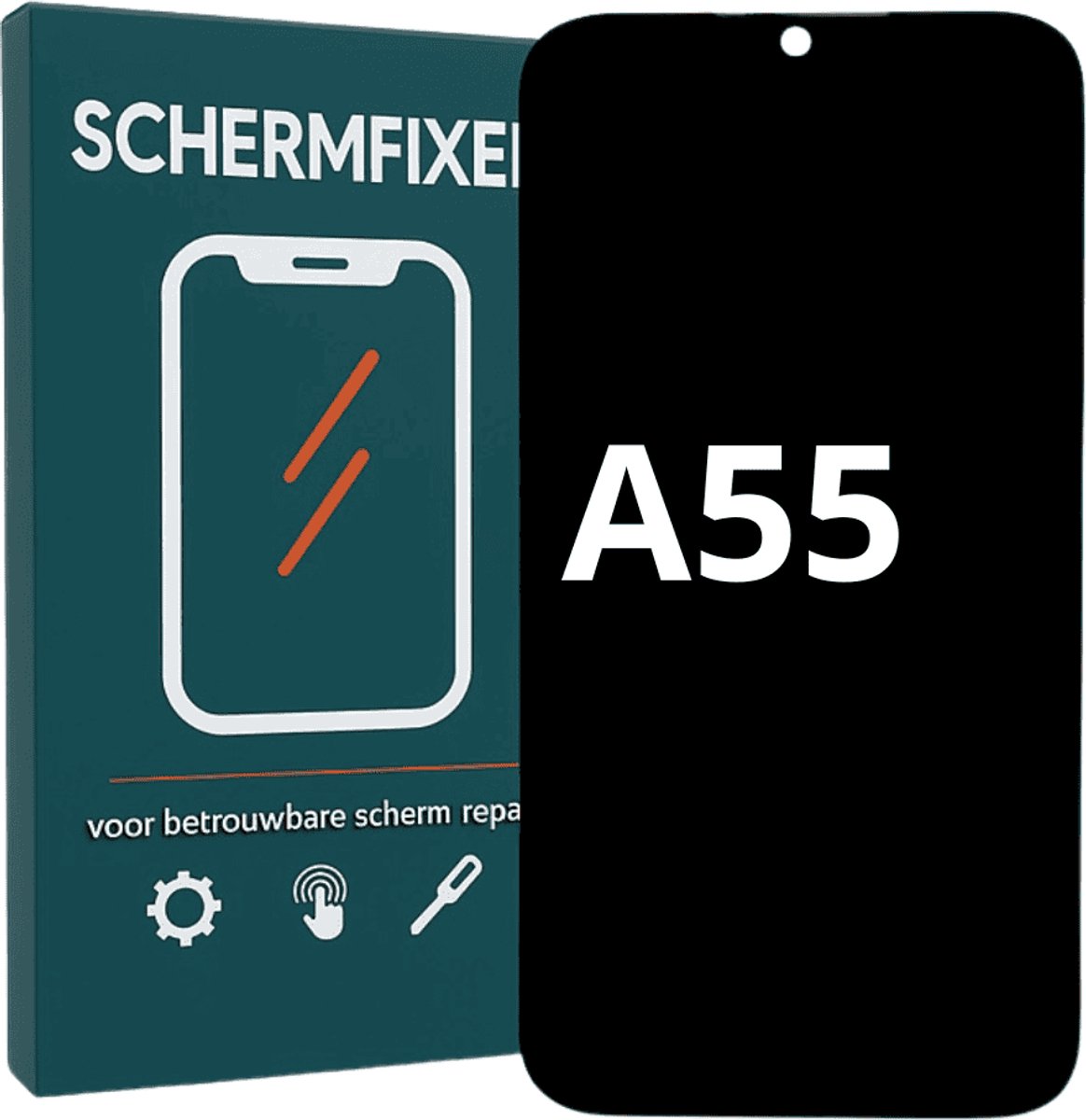 Samsung Galaxy A55 Scherm met Frame - LCD Display - A+ Kwaliteit - Zwart
