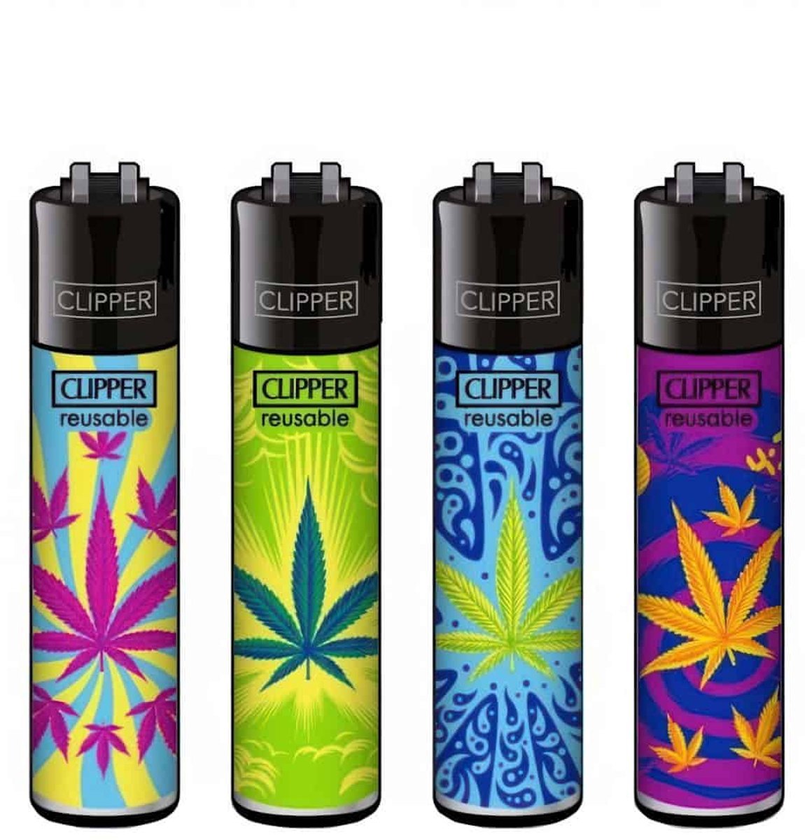 Clipper Classic Large Aanstekers "Leaves #39" (4 Stuks)