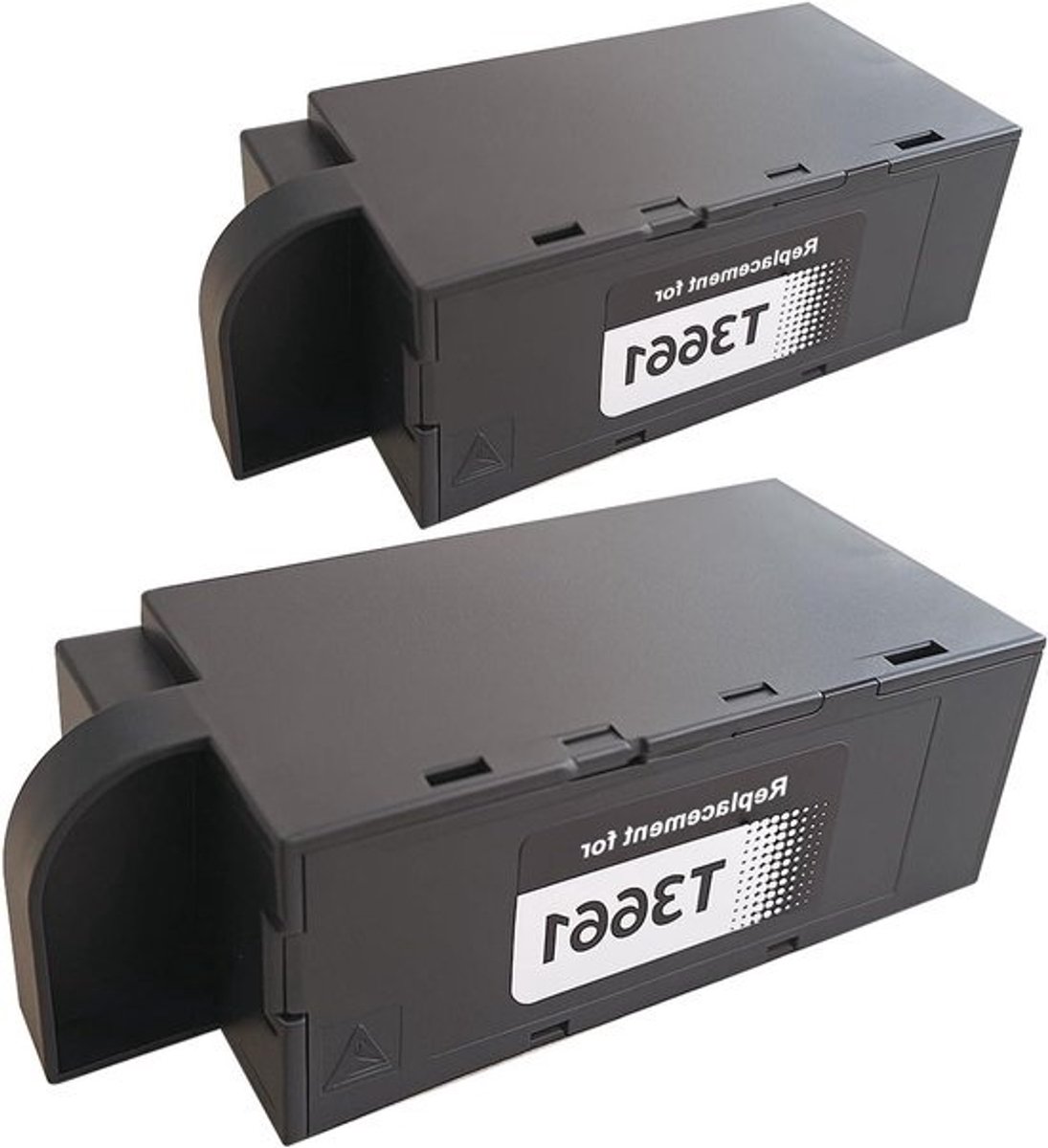 Onderhoudsbox T3661 - Printer Onderhoudsunit - Printer Onderhoud - Met Chip - 2 Stuks - Zwart