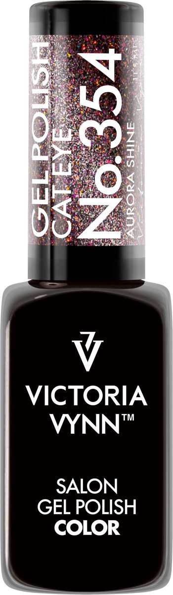 Victoria Vynn – Salon Gelpolish 354 Aurora Shine – Cat Eye Roze - roze metallic gel polish - gellak - lak - glitter - glitters - nagels - nagelverzorging - nagelstyliste - uv / led - nagelstylist - callance