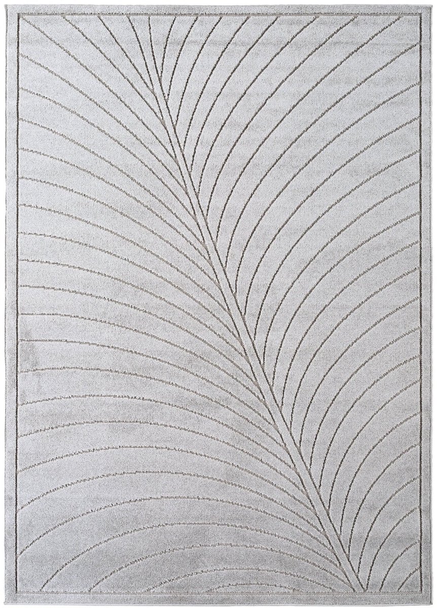Dutch XXL Buitenkleed | Nova | Palmblad | Zilver | 160x230 cm | Buitentapijt | Tuintapijt