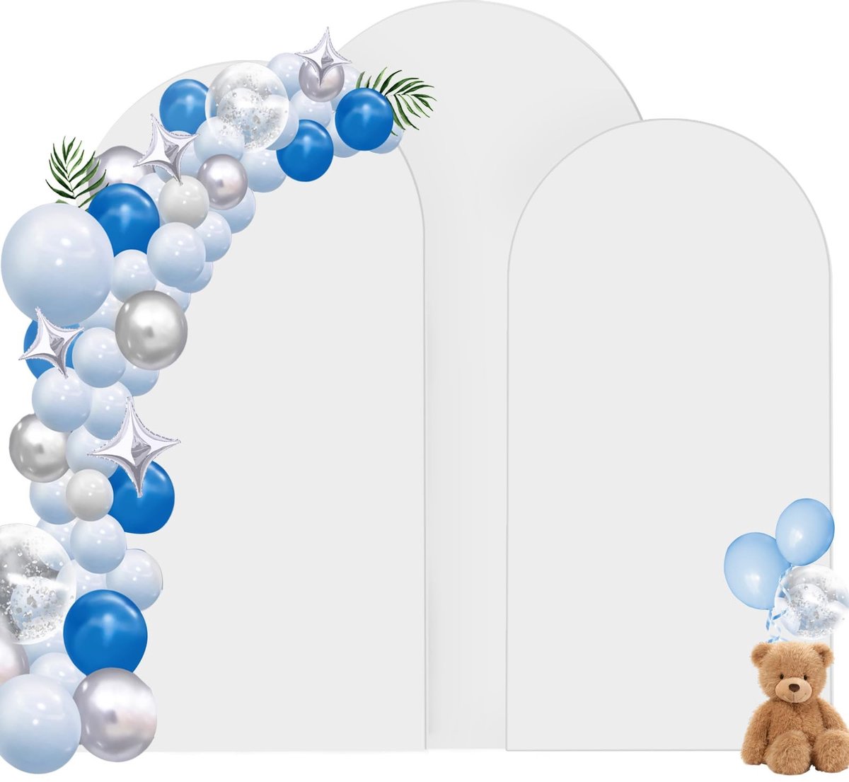 Wedding Backdrop Arch Set - 3 Stuks Wit - 1.8m/2m/2.2m