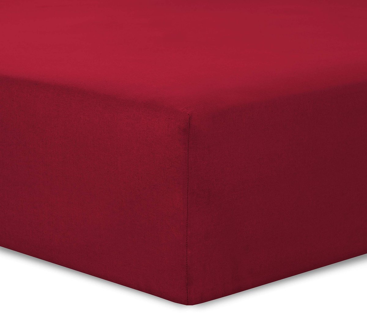 Set van 2 Fitted Sheets 90x200cm - 100% Katoen - Rood