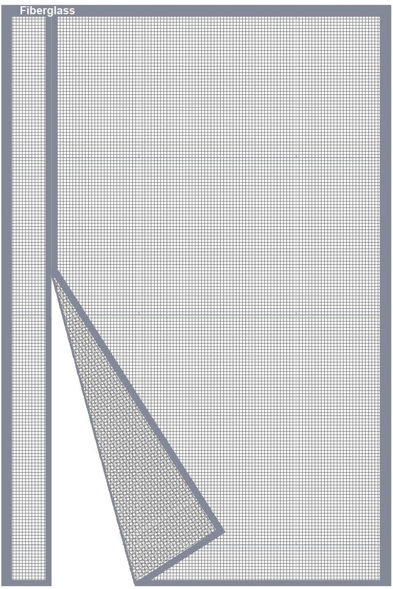 Magnetisch Vliegenhor - 225 x 215 cm, Grijs