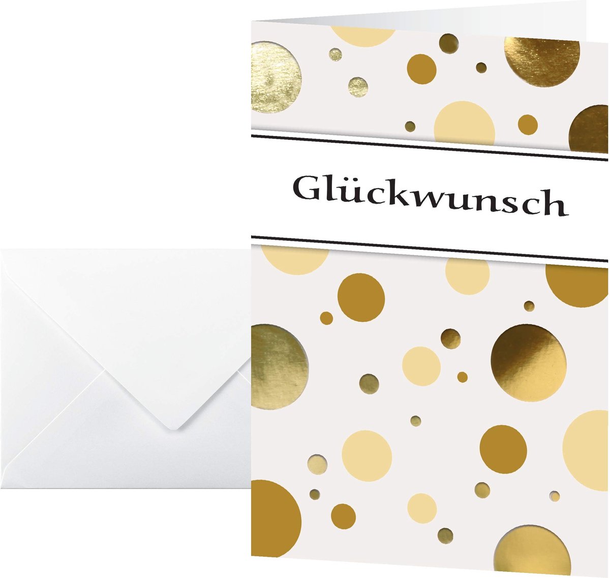 A6 Wenskaarten Set - 10 Stuks met Enveloppen, Modern Design
