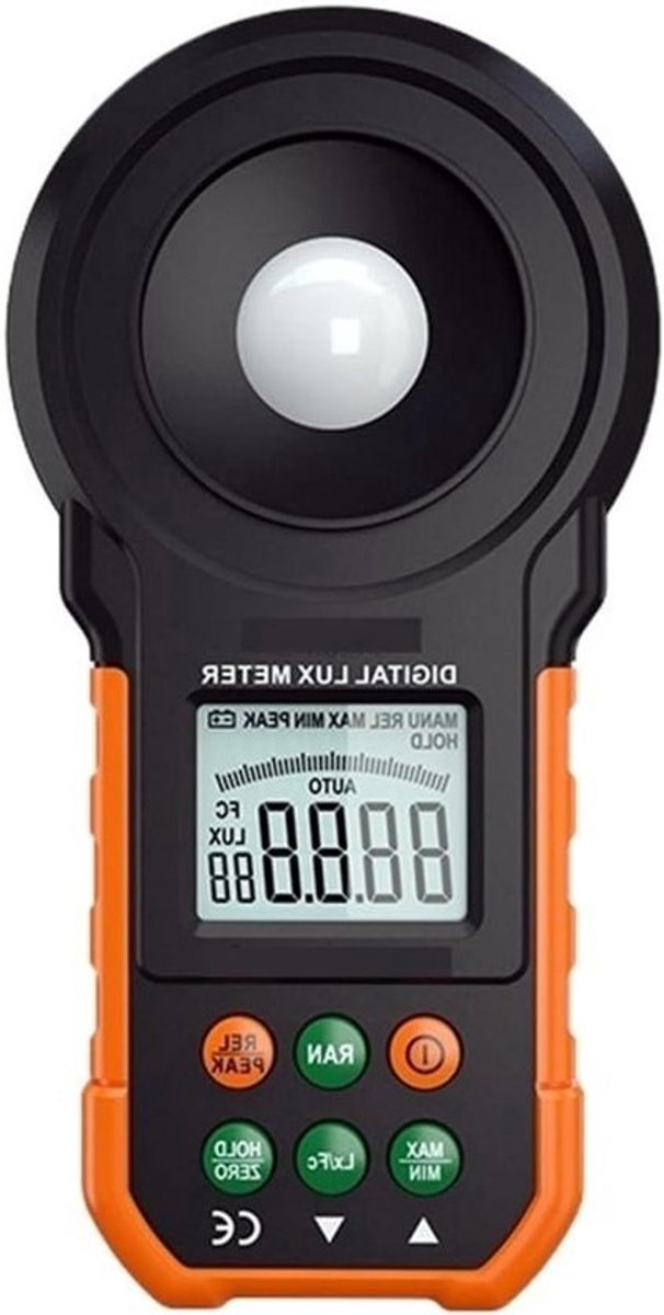 Digitale Lichtmeter - Lichtsterkte Meter - Nauwkeurig Meten - Hoge Nauwkeurigheid - 200000 Lux - Grijs