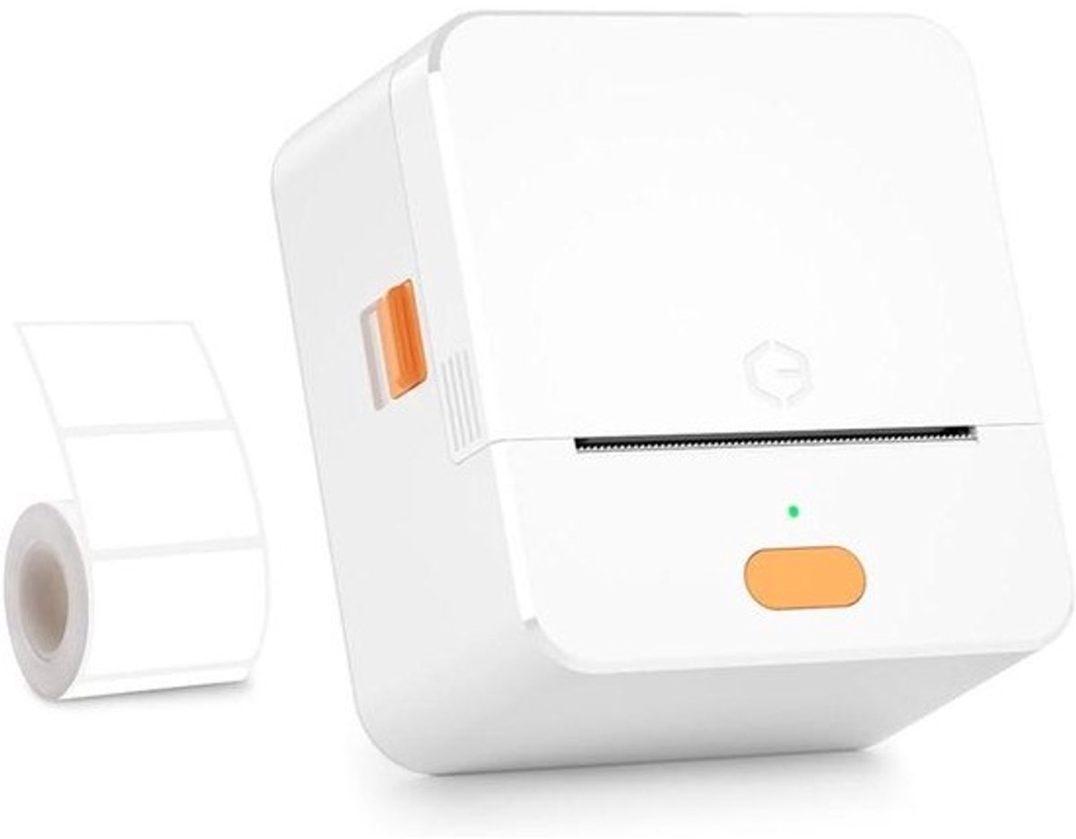 Labelmaker Printer - Sticker Printer - Organiseren Thuis - Draagbaar Compact Design - 57 mm - Wit
