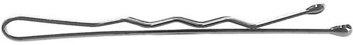 Haarspelden Golvend - Haarklemmen Zilver - Kapsels Stylen - Gecoat Staal - 4 cm - Zilver