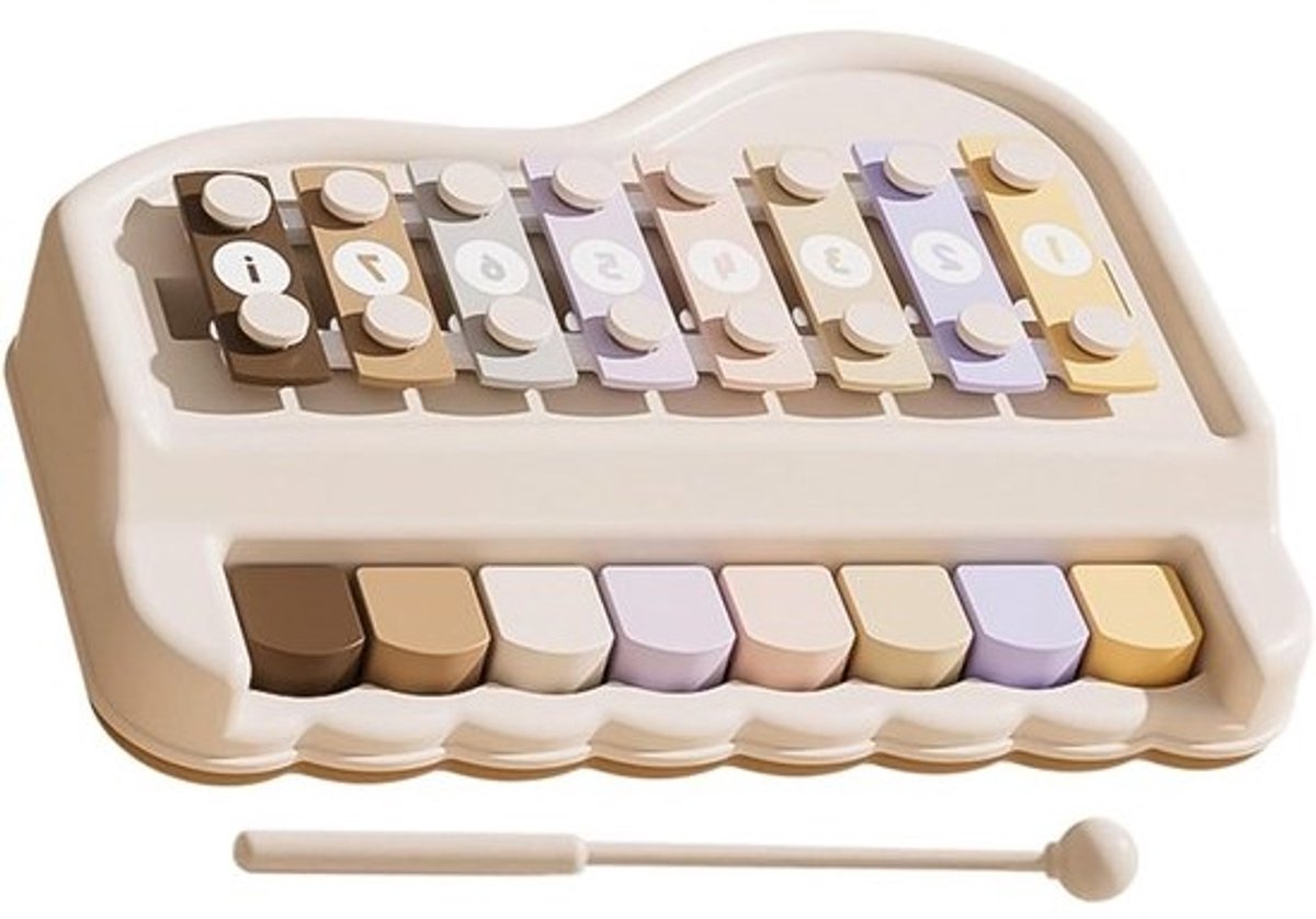 Kinder Xylofoon Piano - Muziekinstrument Speelgoed - Muziek Leren - 2-in-1 Ontwerp - 22 x 165 x 6 cm - Multicolor