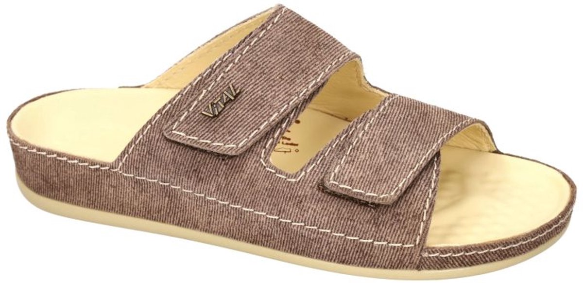 Vital -Dames - bruin - slippers & muiltjes - maat 41