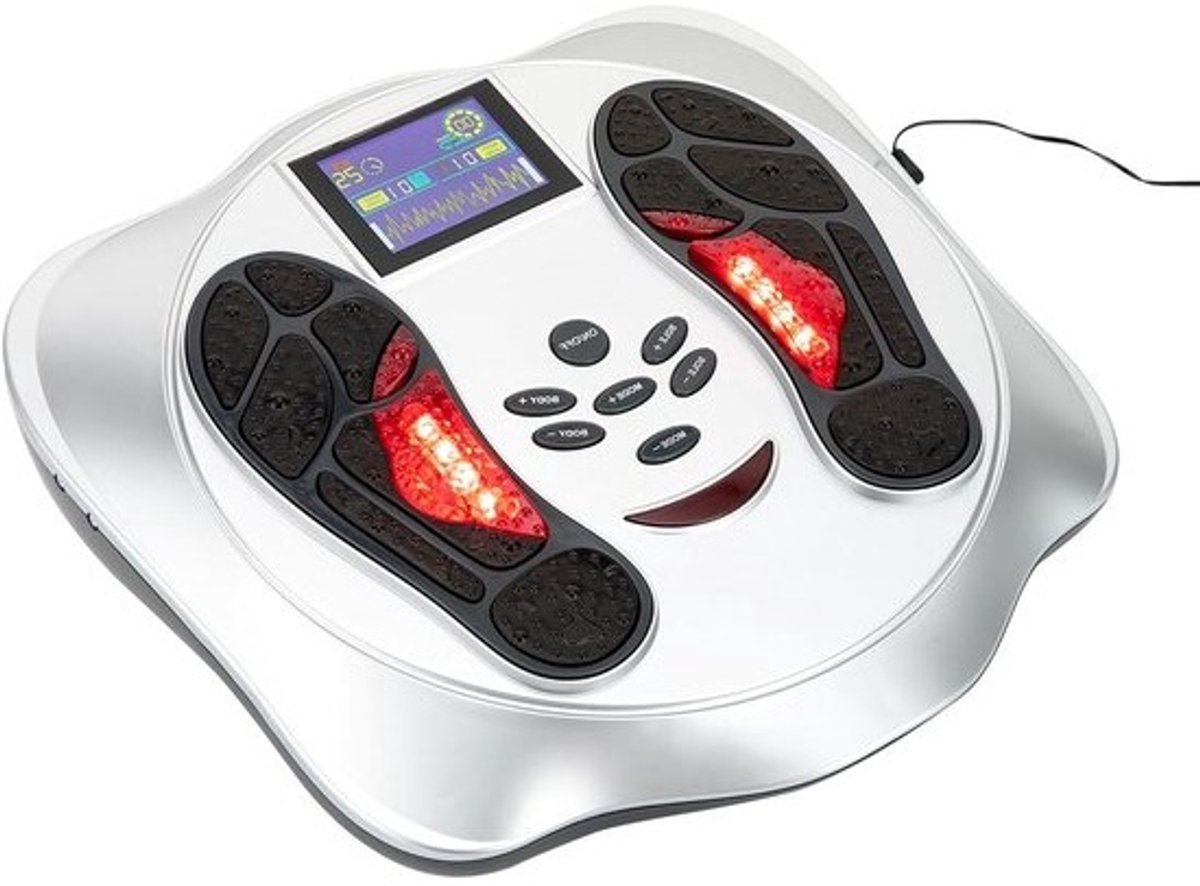 Elektrisch Voetmassageapparaat - Voetmassager Shiatsu - Pijnverlichting Voeten - 25 Simulatietechnieken - 33 x 33 x 79 cm