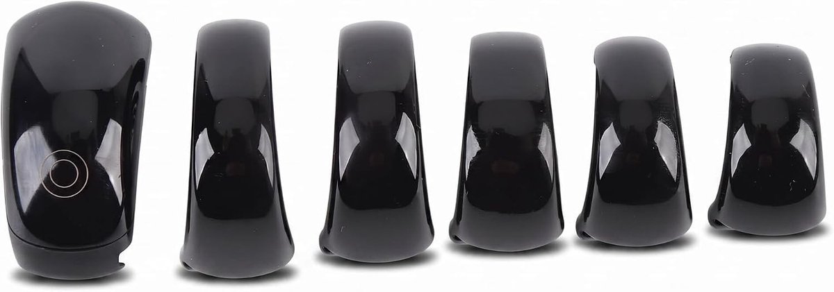 Handheld Vingersteller met 5 Ringen en IP68-classificatie voor App-verbinding, Zwem- en Badherinnering, Zwart