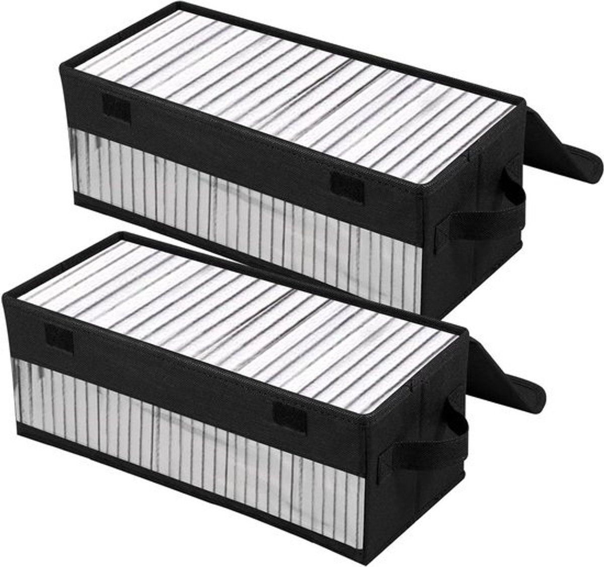 CD Opbergdozen - DVD Organizer Case - Media Opslag - Met Deksel - 36 x 16 x 14 cm - Zwart