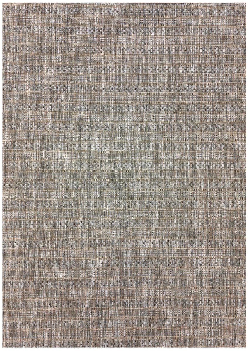 Dutch XXL Buitenkleed | Zagora | Strepen | Beige | 120x170 cm | Buitentapijt | Tuintapijt