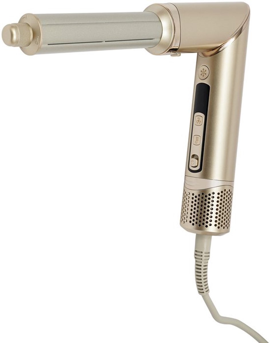 Haardroger Licht Goud - 1300-1400 W Vermogen - 4 Warmtestanden - 3 Snelheden - Inclusief Diffuser - Voor Thuis En Salon