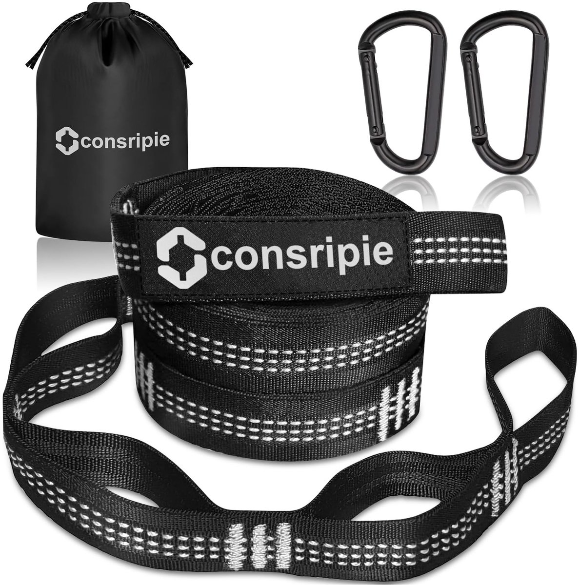 Hangmat bevestigingsset - 300 cm met zware karabiners