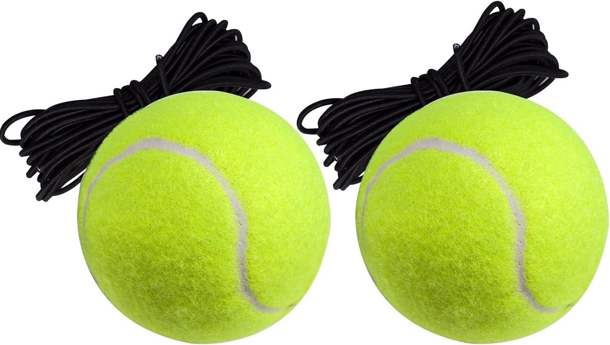 Elastic Tennis Trainer Bal voor Zelfstudie - Ideaal voor Beginners, Kinderen en Volwassenen - Perfect voor Tennis Training en Oefeningen in de Tuin