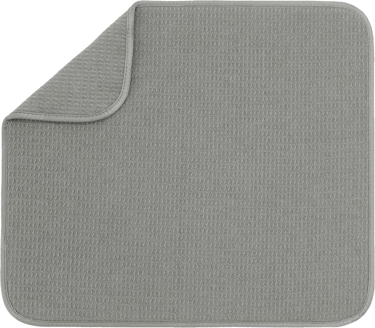Absorberende Omkeerbare Microvezel Droogmat voor Keuken, 16 in x 45.5 cm, Grijs - Ideaal voor Afwassen en Drooghouden van Servies