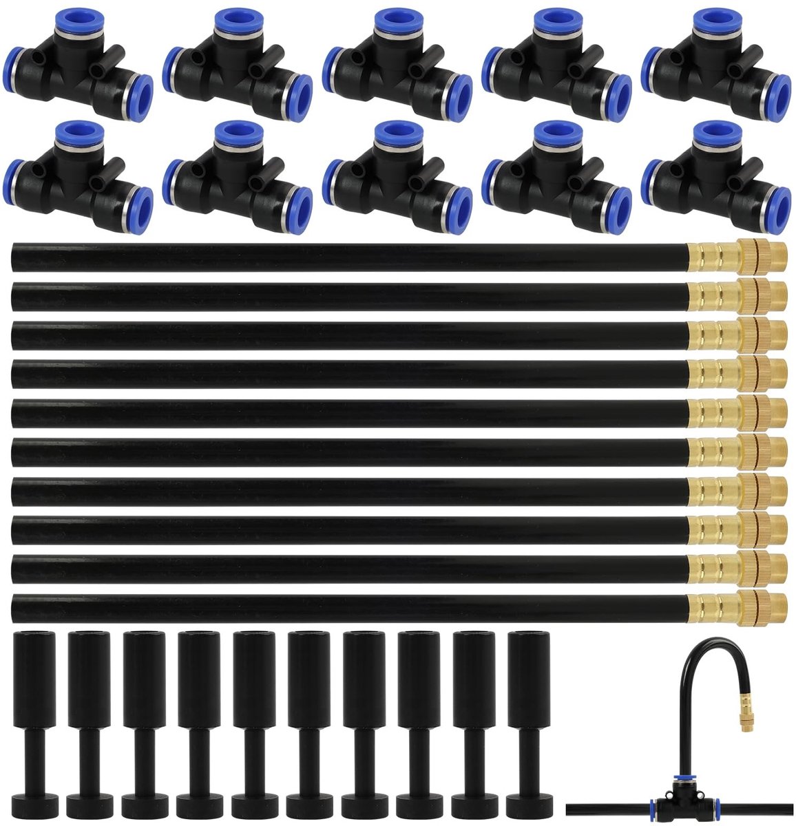 Set van 10 Mistdoppen - Messing voor irrigatiesystemen