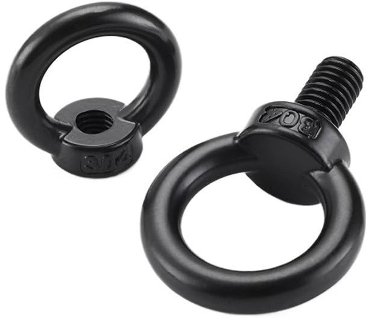 Ringbouten set - Roestvrij staal - 10 stuks M8