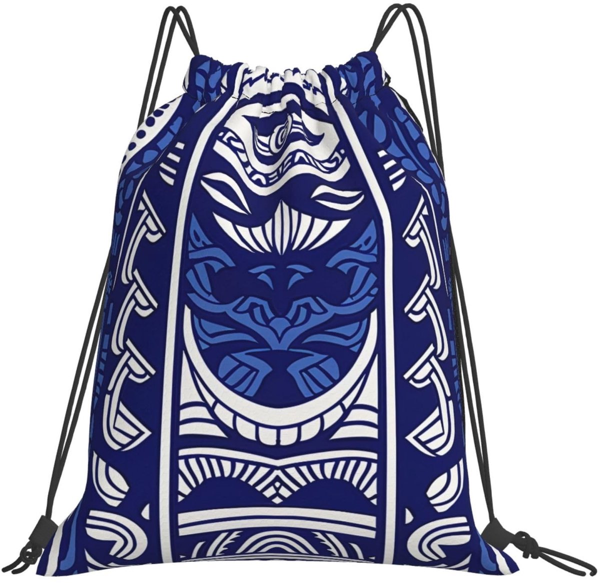 Trekkoord Rugzak - Grote Tas met Cartoon Kat Print