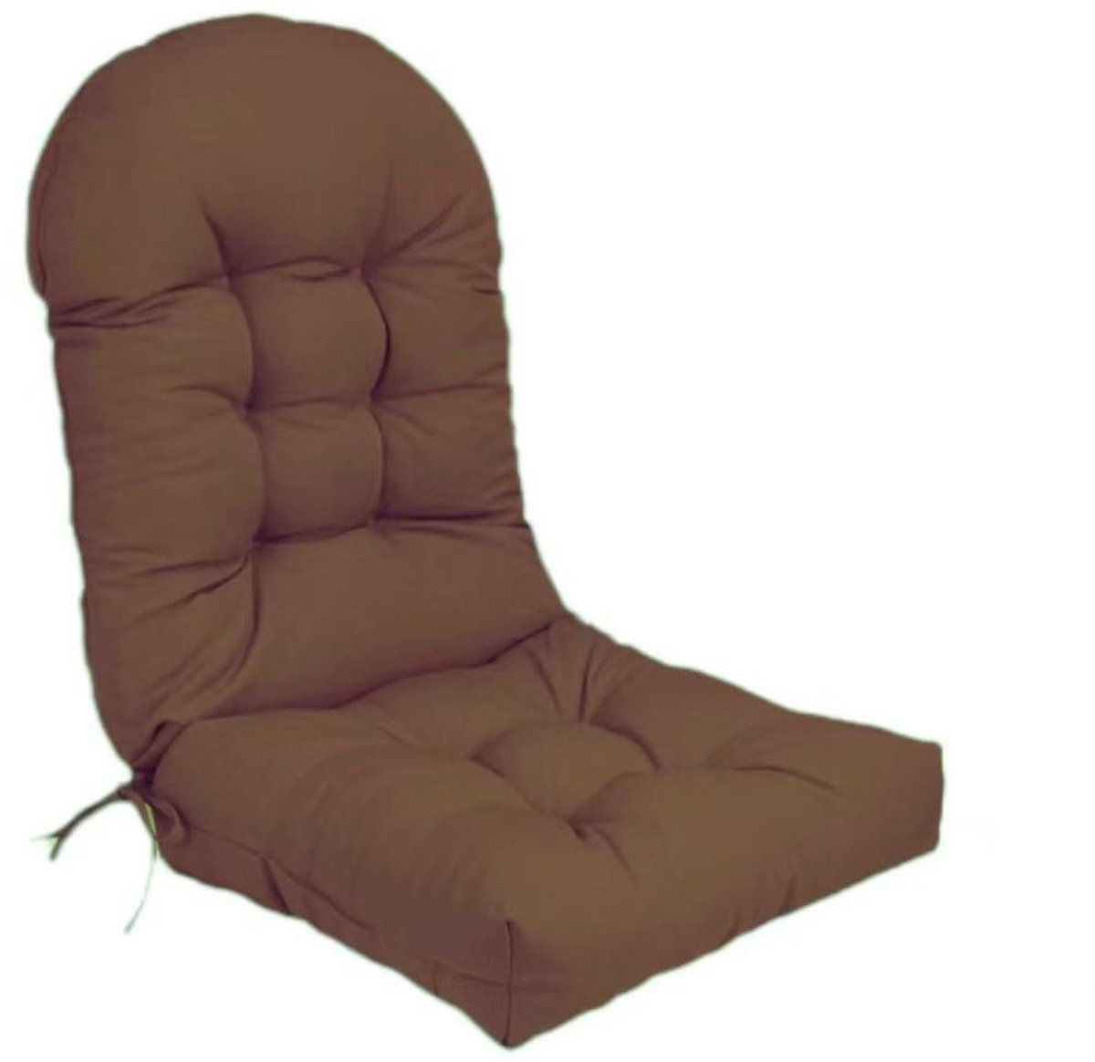 Tuinkussen met hoge rugleuning - Waterdicht en UV-bestendig - Bruin