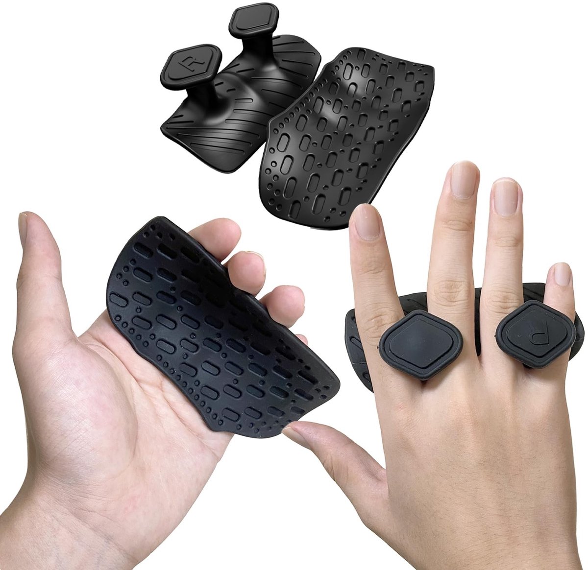 Antislip Workout Grips - Zwart - Voor Gewichtheffen en Training