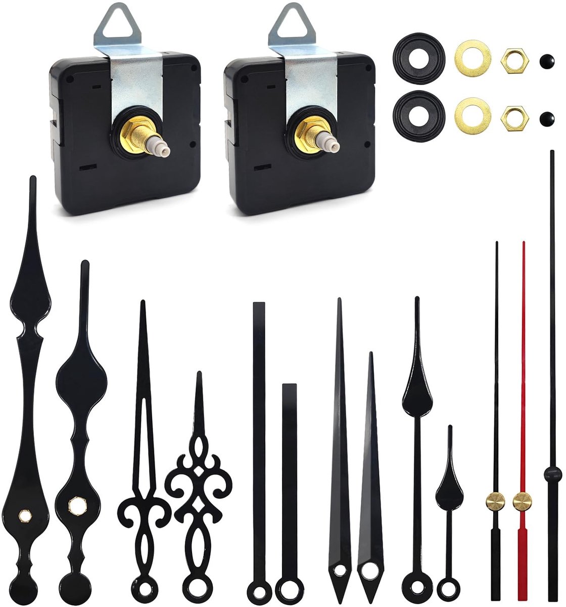 Quartz Klok Mechanisme - Stille Beweging met 5 Sets Wijzers