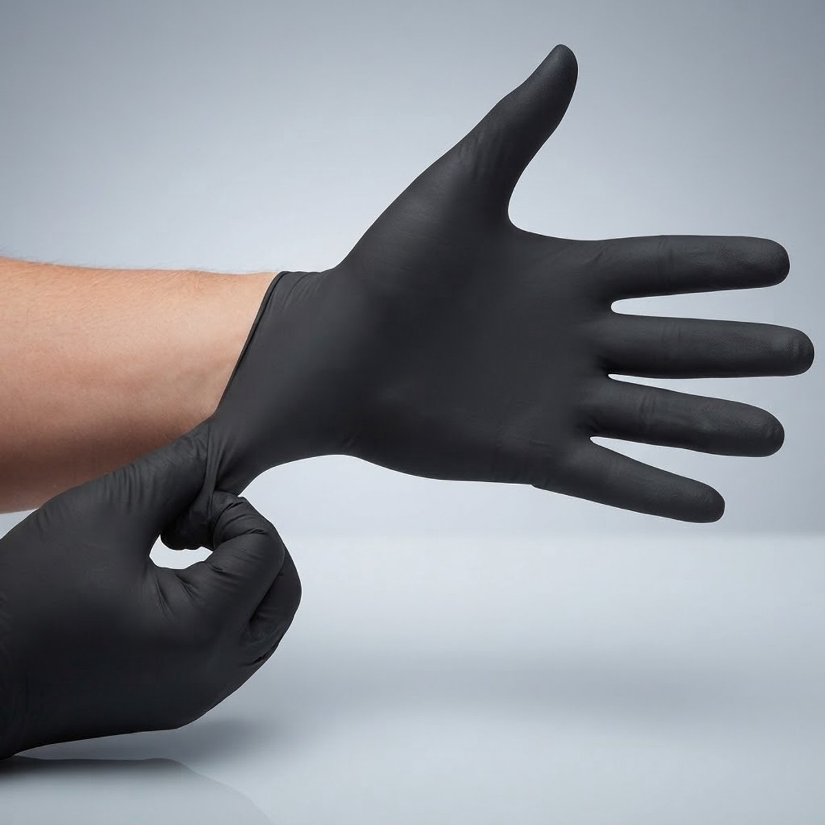 Nitrile Handschoenen - Wegwerp Handschoenen - 100 Stuks - Latexvrij & Ongepoederd - Geschikt voor Medisch Gebruik en Voedselbereiding - Slijtvast & Elastisch - Zwart