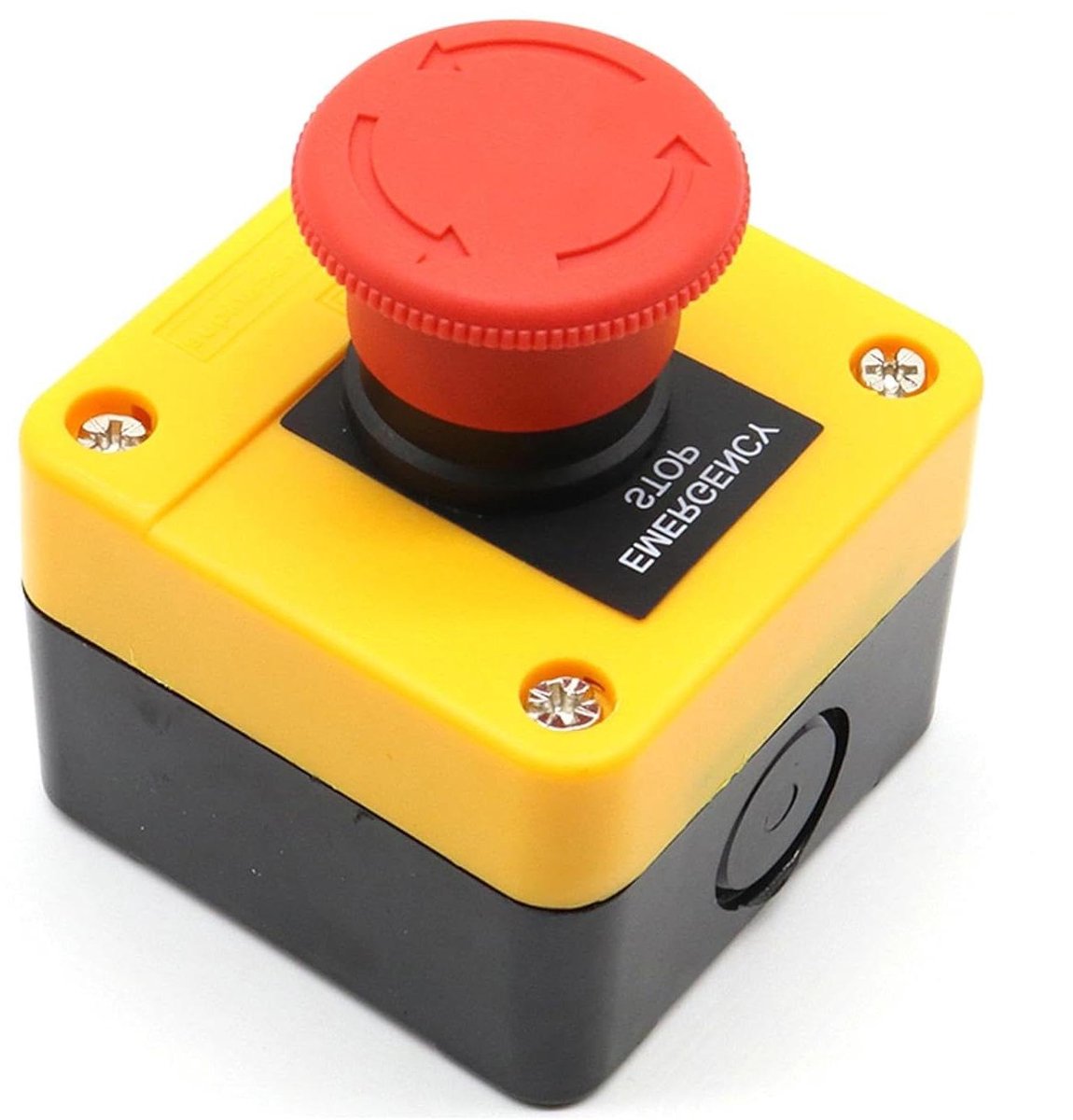 Noodstopschakelaar - Drukknop Schakelaar - Industriële Controle - Hoge Vlamvertraging - 10x10x10 cm - Rood